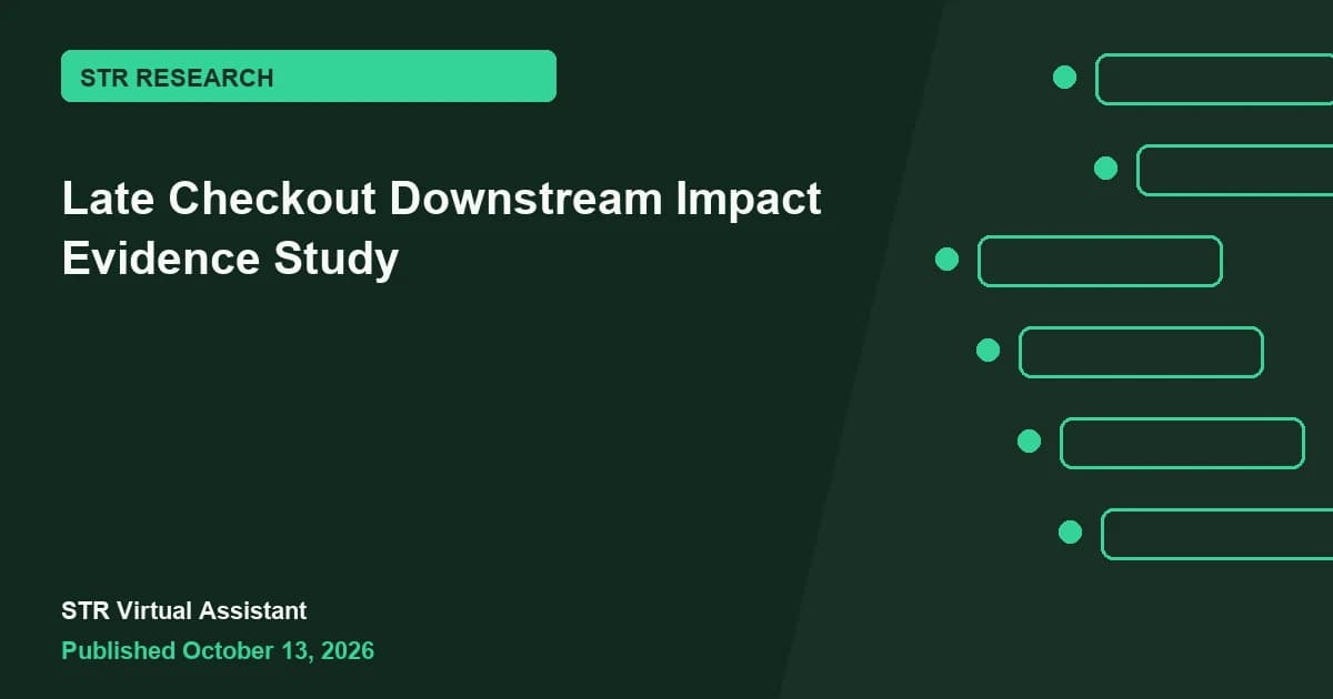 Late Checkout Downstream Impact Evidence Study research visual