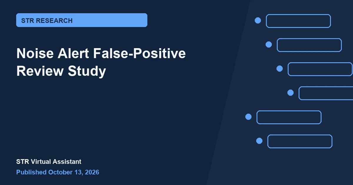 Noise Alert False-Positive Review Study research visual