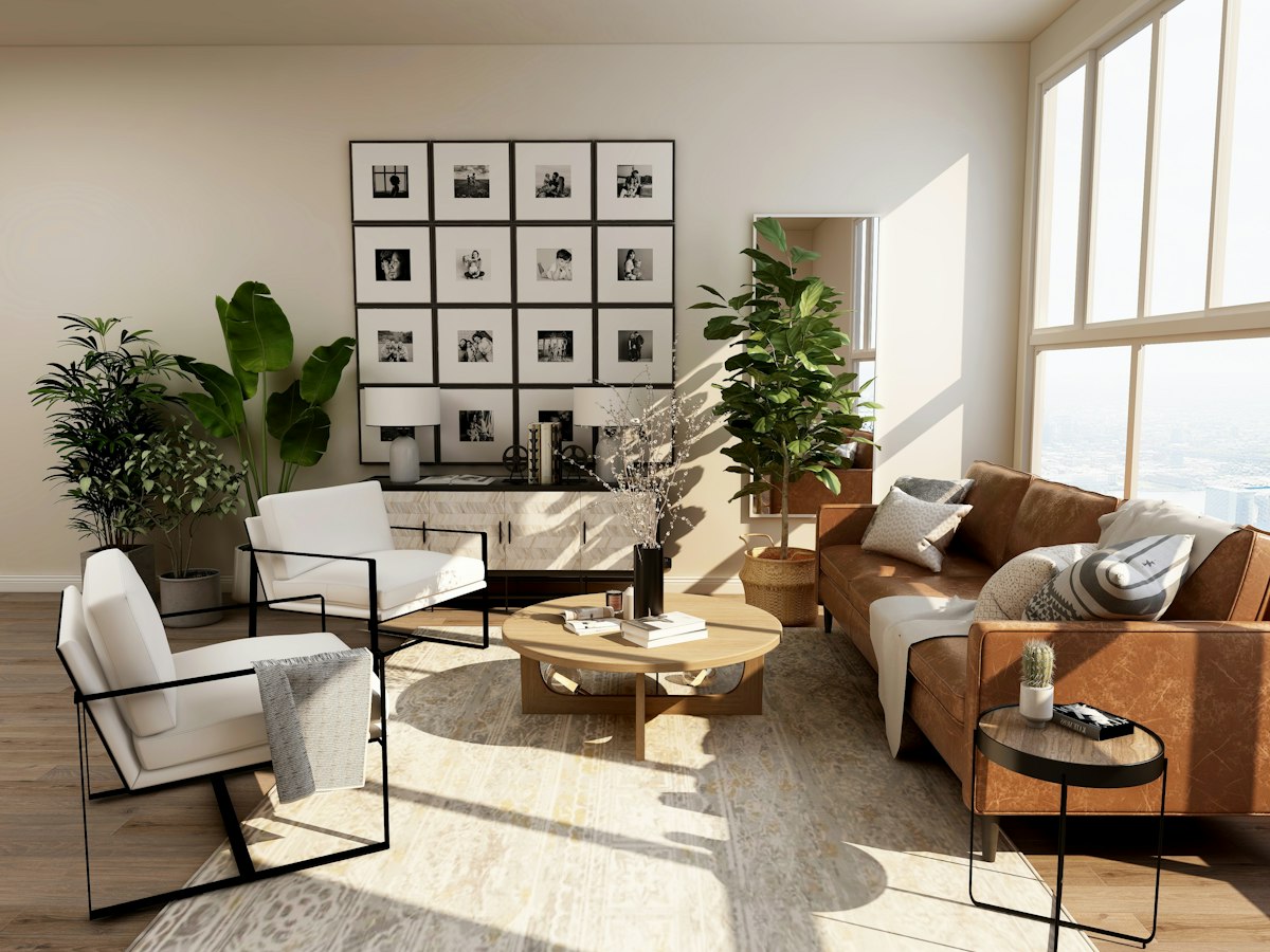 Welcoming rental interior prepared for a guest arrival