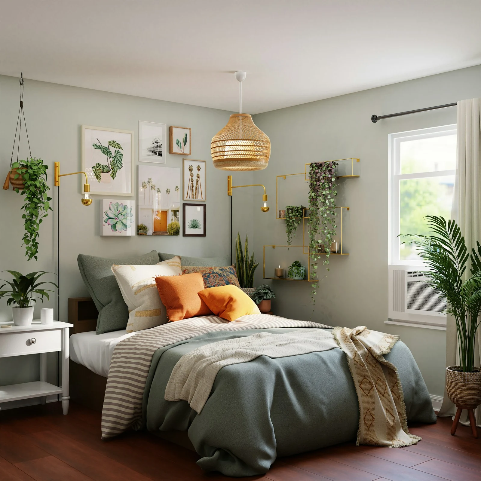 A bedroom prepared for a stay