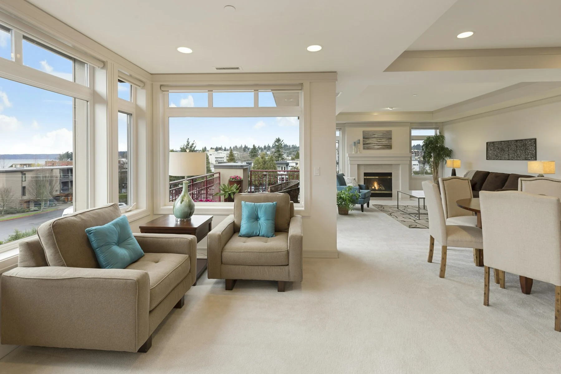 A furnished living space