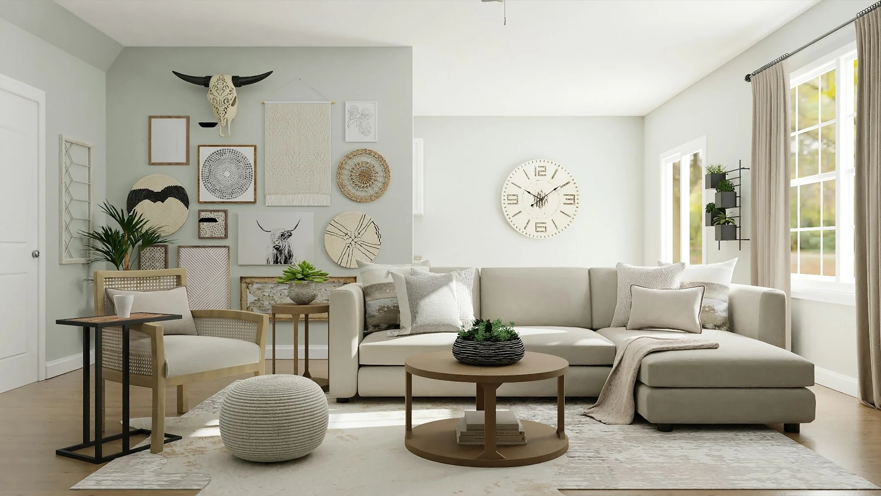 A quiet guest interior